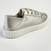 Julz Valentina Leather Sneaker With Star Detail - Silver-Julz-Buy shoes online