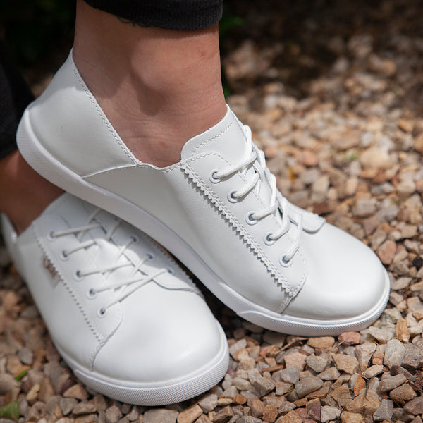 Julz Vicki Leather Sneaker - Classic White