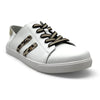 Julz Vicki Leather Sneaker - White Leopard Stripes