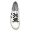 Julz Vicki Leather Sneaker - White Leopard Stripes