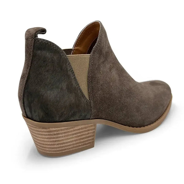 Julz Yada Leather Ankle Boot - Chocolate