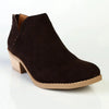 Julz Yara Leather Ankle Boot - Dark Brown
