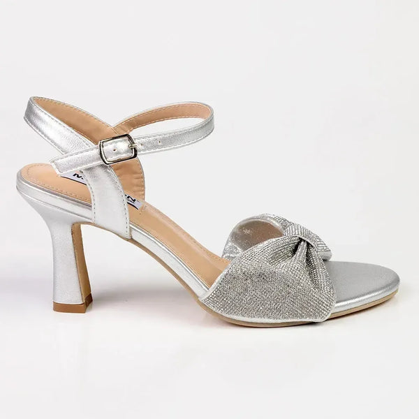MADISON Evening Hi Heel Sandal - Silver