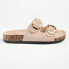 Madison 2 Buckle Comfort BF Sandals - Beige-Alessio-Buy shoes online