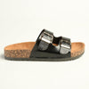 Madison 2 Buckle Comfort BF Sandals - Black-Madison Heart of New York-Buy shoes online