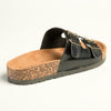 Madison 2 Buckle Comfort BF Sandals - Black-Madison Heart of New York-Buy shoes online