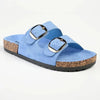 Madison 2 Buckle Comfort BF Sandals - Blue