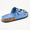 Madison 2 Buckle Comfort BF Sandals - Blue-Madison Heart of New York-Buy shoes online