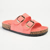 Madison 2 Buckle Comfort BF Sandals - Coral-Madison Heart of New York-Buy shoes online