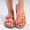 Madison 2 Buckle Comfort BF Sandals - Coral-Madison Heart of New York-Buy shoes online