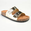 Madison 2 Buckle Comfort BF Sandals - Gold-Madison Heart of New York-Buy shoes online