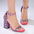 Madison Adeline Block Heel Sandal - Multi Print-Madison Heart of New York-Buy shoes online