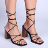 Madison Ailo Strappy Block Heel - Black-Madison Heart of New York-Buy shoes online