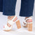 Madison Alexis Block Heel Sandal - White-Madison Heart of New York-Buy shoes online