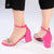 Madison Alice 3 Diamond Strap Block Heel - Fuschia-Madison Heart of New York-Buy shoes online