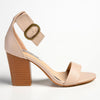 Madison Allan 3 Ankle Strap Sandal - Nude-Madison Heart of New York-Buy shoes online