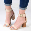 Madison Allan 3 Ankle Strap Sandal - Nude-Madison Heart of New York-Buy shoes online