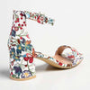 Madison Amira Block Heel Sandal - White Floral-Madison Heart of New York-Buy shoes online