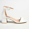 Madison Amira Block Heel Sandal - White-Madison Heart of New York-Buy shoes online