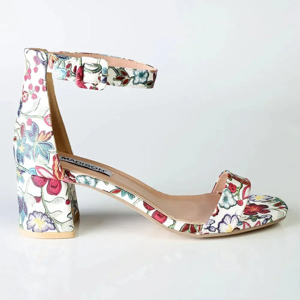 Madison Amira Heel - White Floral