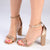 Madison Angel Diamond Block Heel Sandal - Rose Gold-Madison Heart of New York-Buy shoes online