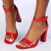 Madison Angelique 4 Basic Block Heel - Red