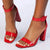 Madison Angelique 4 Basic Block Heel - Red