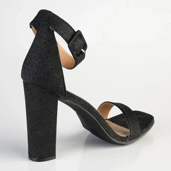 Madison Angelique Block Heel - Black