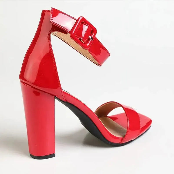 Madison Angelique Block Heel - Red