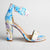 Madison Angelique Block Heel Sandals - Pink Floral-Madison Heart of New York-Buy shoes online