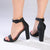 Madison Angelique Classic Block Heel Sandal - Black-Madison Heart of New York-Buy shoes online