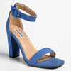 Madison Angelique Classic Block Heel Sandal - Denim Blue-Madison Heart of New York-Buy shoes online