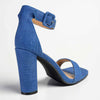 Madison Angelique Classic Block Heel Sandal - Denim Blue-Madison Heart of New York-Buy shoes online