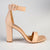 Madison Angelique Classic Block Heel Sandal - Nude-Madison Heart of New York-Buy shoes online