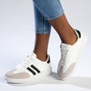 Madison Ariella Fashion Sneaker - White / Black-Madison Heart of New York-Buy shoes online