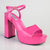Madison Aubrey Block Heel Sandal - Hot Pink-Madison Heart of New York-Buy shoes online