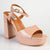 Madison Aubrey Block Heel Sandal - Nude-Madison Heart of New York-Buy shoes online