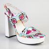 Madison Aurora Block Heel Sandal - White Multi-Madison Heart of New York-Buy shoes online