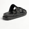 Madison Ayla Double Strap Sandals - Black-Madison Heart of New York-Buy shoes online