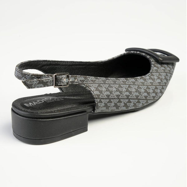 Madison Babette Closed Toe Printed Slingback- Black Multi-Madison Heart of New York-Buy shoes online