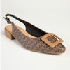 Madison Babette Closed Toe Printed Slingback - Chocolate Multi-Madison Heart of New York-Buy shoes online
