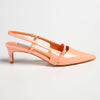 Madison Baila Kitten Slingback Heels - Peach Fuzz-Madison Heart of New York-Buy shoes online