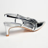 Madison Baila Kitten Slingback Heels - Silver-Madison Heart of New York-Buy shoes online