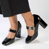 Madison Banks Block Heel - Black-Madison Heart of New York-Buy shoes online