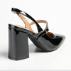 Madison Beckett Block Heel Slingback Sandal - Black-Madison Heart of New York-Buy shoes online