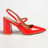 Madison Beckett Block Heel Slingback Sandal - Red-Madison Heart of New York-Buy shoes online