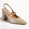 Madison Beckett Block Heel Slingback Sandal - Sage Grey-Madison Heart of New York-Buy shoes online