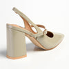 Madison Beckett Block Heel Slingback Sandal - Sage Grey-Madison Heart of New York-Buy shoes online