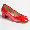 Madison Belen Low Block Heel Court with Bow - Red-Madison Heart of New York-Buy shoes online