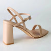 Madison Believe Strappy Block Heel Sandal - Nude
